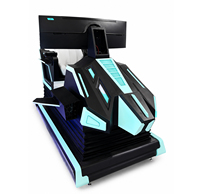Simulateur de vol VR LED à joueur unique, machine de jeu d'arcade très demandée pour parcs d'attractions intérieurs et centres de divertissement