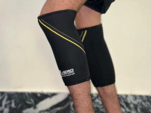 Adjustable 7mm Nylon Neoprene <b>Knee</b> <b>Sleeve</b> with White Marble Design Soft Gym Training Sports <b>Compression</b> <b>Knee</b> Support for Spring - Product Image 6