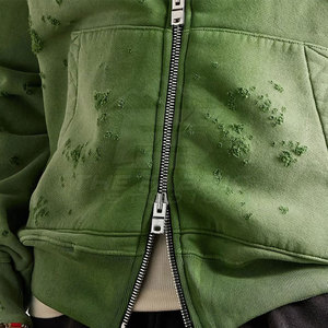 Sudadera Informal con Cierre de Cremallera, 100% Algodón, Diseño Moderno, Ajuste Cómodo para Usar en Capas, Viajes de Invierno, Moda Diaria - Product Image 3