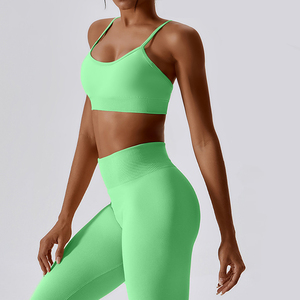 Vente en gros soutien-gorge de sport personnalisé pour femmes grande taille soutien-gorge de yoga à séchage rapide soutien-gorge de yoga fitness haute élasticité pour femmes - Product Image 6