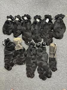 100% Extensions de cheveux humains bruts cambodgiens et vietnamiens vague de corps vague naturelle cuticule alignée paquet de cheveux bruts - Product Image 4