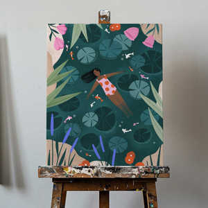 Affiche de natation en eau libre de Bea Mller pour décoration murale - Product Image 4