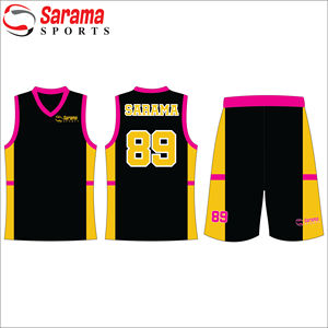 Vente en gros Nouveau style de maillot de basket-ball Maille Maillots de basket-ball Meilleurs uniformes de basket-ball imprimés partout, - Product Image 2