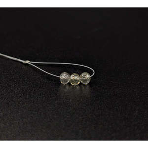 Cuentas Redondas Facetadas de Diamante Blanco Transparente, Grado AAA+, Corte Brillante, 100% Natural, 3.8 mm, Tamaño del Orificio 0.30 mm, Brillantes, Certificado IGI - Product Image 2