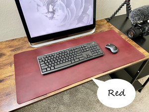 Tapis de bureau en cuir véritable, anti-odeurs, résistant, confortable, de qualité supérieure, surface d'écriture lisse et durable, protection - Product Image 6