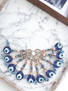 พวงกุญแจคาราบิเนอร์ DAFNI BIG PAZAR Evil Eye ทำจากโลหะผสม พร้อมปลายเคลือบสีแบบพิเศษ และลายนูน 3 มิติ - Product Image 2