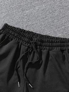 Pantalones Cortos Deportivos de Algodón para Hombre, Pantalón Corto de Lana de Terry, Respetuoso con el Medio Ambiente, Estilo Callejero, Informal, Verano - Product Image 3