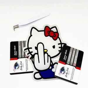 อุปกรณ์ต่อขนตา Lucky Lash Tools ยอดขายอันดับต้นๆ แผ่นอะคริลิคสำหรับวางขนตา รูปทรงคิตตี้สุดน่ารัก ทันสมัย สำหรับต่อขนตา แผ่นวางขนตาแบบยั่งยืน - Product Image 1