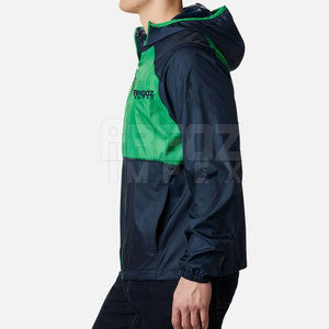 Veste coupe-vent d'hiver respirante pour hommes avec capuche grande taille logo avant prix bon marché fabriqué au Pakistan services OEM - Product Image 3