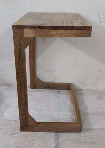 Mesa de Estudio de Madera en Forma de C de Primera Calidad con Tablero de Madera Maciza para Niños, Uso en Sala de Estar y Dormitorio, Diseño de Muebles que Ahorra Espacio - Product Image 3