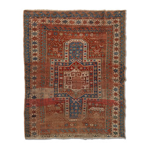 Alfombra de Lana Kiaan de Gran Tamaño, Color Rojo Naranja, Anudada a Mano, con Medallón Rectangular, para Pasillo, Entrada, Hogar -Paem-1326 9x12 - Product Image 1