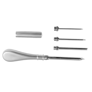 Juego de 5 instrumentos veterinarios de cánula y trócar reutilizable universal - Product Image 1