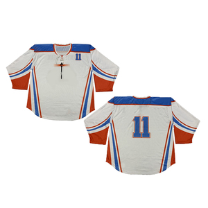 Nouveauté 2025, maillot de hockey sur glace personnalisé avec le nom de l'équipe, vêtements de sport, logo personnalisé brodé, respirant, 100% polyester, fabriqué au Pakistan - Product Image 1