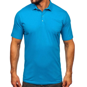 Compra camisetas polo para hombre, camisetas con bordado y estampado, camisetas lisas 100% algodón, manga corta, antiarrugas, camisetas polo para hombre. - Product Image 1