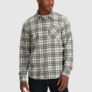 Chemises en flanelle lourdes à coupe ample de haute qualité personnalisées pour hommes, motif à carreaux foncé, mode d'automne, à manches longues, respirantes et décontractées - Product Image 2