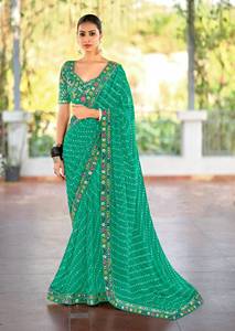 Fantezi dantel Georgette Saree koleksiyonu nakış bluz ile toptan fiyata mevcut oranı gündelik giyim ve parti giymek için uygun