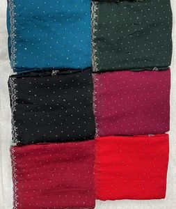 Sari de satén suave exclusivo tradicional indio, trabajo elegante Siroski, ropa de fiesta de Boda nupcial elegante, la más vendida para mujeres y niñas - Product Image 2