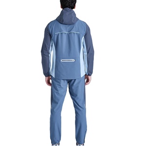 Vêtements de sport décontractés unisexes, coupe classique, maillot de sport, survêtement de jogging, motif uni, à capuche, séchage rapide, 100% nylon, léger - Product Image 2