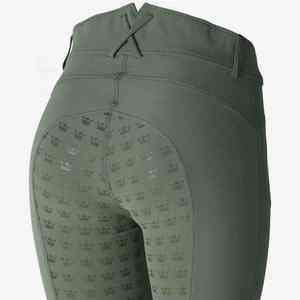 Low MOQ White Competition Equestrian Breeches <b>Jodhpurs</b> Factory Price Pants with Belt Loops <b>Women</b> Horse Riding Breeches - Product Image 4