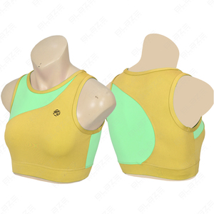 Custom Sports Bras in Spandex/Nylon Combine Sleek Designs and Breathable Pairs with <b>Elastic</b> <b>Waist</b> Yoga Leggings Perfectly - Product Image 1