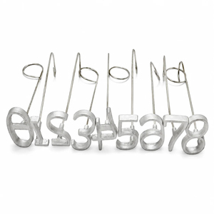 Ensemble de numéros de marquage en aluminium professionnels 0-9 pour l'identification du bétail, des vaches, des moutons, des chevaux, des animaux d'élevage, outils de marquage des animaux de ferme - Product Image 2