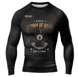 Custom Rash Guard Long Sleeve Rush Guard Stretch Fitness Quick Dry <b>Swim</b> Wear Rash Guard Sublimated - Product Image 6