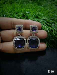 Indian Latest Exclusive Designer Light <b>Weight</b> With American Diamond Earring <b>Women</b> for Party <b>Women's</b> Fashionable Party - Product Image 2