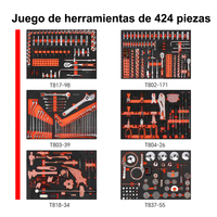 Chariot à outils en acier à 7 tiroirs pour réparation automobile, avec kit d'outils 404, verrouillable, pour mécaniciens et garage, vente en gros usine