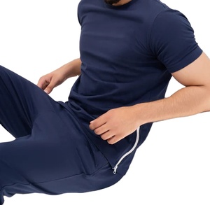 Chándal de dos piezas para hombre con logotipo personalizado de alta calidad, ropa deportiva para gimnasio, Fitness, chándales de entrenamiento de lana para hombre - Product Image 1