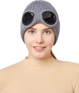 Gorros de punto Venta al por mayor Gorros de invierno Gorros de punto Cálido Esquí al aire libre Pesca HD Protección ocular Gafas elásticas Gorros de punto - Product Image 4