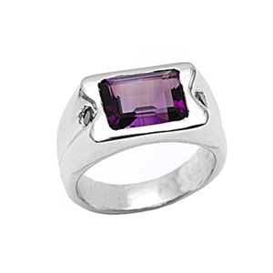 Joyería de piedra preciosa de amatista africana de Plata de Ley 925 de alta calidad - Product Image 1