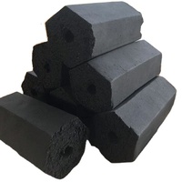 Briquettes de charbon de bois hexagonales en coque de noix de coco tendance 2026 pour restaurants, Horeca, distribution en gros, qualité alimentaire, faible teneur en cendres