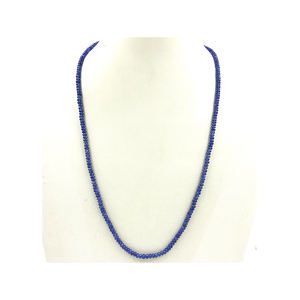 Hermosos anillos de zafiro, pulseras y collares hechos con piedras de zafiro azul natural y cuentas simples - Product Image 1