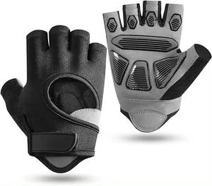 ถุงมือฟิตเนสยิมคุณภาพสูงผลิตจากโรงงานแฟชั่นป้ายผลิตตามสั่งวัสดุหนังคุณภาพสูง - Product Image 1