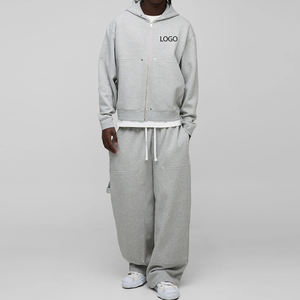 Ensemble de survêtement polaire épais pour homme – Sweat à capuche et pantalon chauds – Ensemble décontracté deux pièces coupe décontractée 2026 - Product Image 1