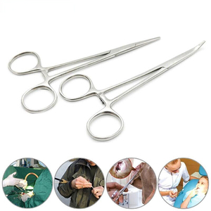 คีมหนีบกันยุงแบบตรงและโค้งสแตนเลสขนาด12.5/14ซม. - Product Image 2