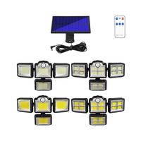 Fabricants lampe de sécurité solaire détecteur de mouvement lampe murale LED extérieur jardin lampe murale solaire LED extérieur pour la maison