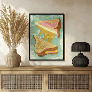 Patrón de naturaleza muerta: sándwiches de queso derretido - Product Image 1