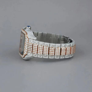 Montre mécanique automatique de luxe pour homme, 40 mm, diamant moissanite VVS, bracelet en acier inoxydable, verre saphir, vente chaude - Product Image 3