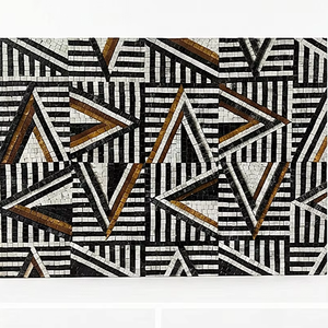 Rhythm Geometric Bespoke <b>Mosaic</b> <b>Art</b> Modern <b>Wall</b> Decor with Flawless Precision and Premium Handcrafted Elegance - Product Image 1