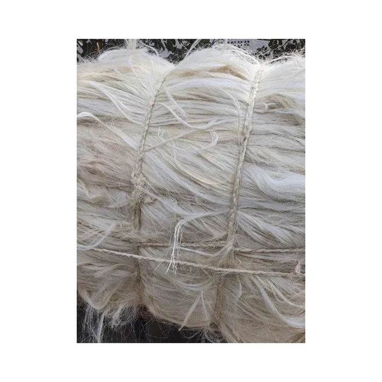 China Origin Natural Sisal Fiber 100~130cm Length 3-Strand Twisted Rope Hemp Rope Anti-Aging Jute Cord Jute String Abaca Rope