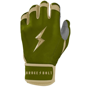 Serie Patriot Guantes de bateo de puño corto Cuero Diseño único Tasa al por mayor Bruce Bolt Guantes de bateo de béisbol - Product Image 5