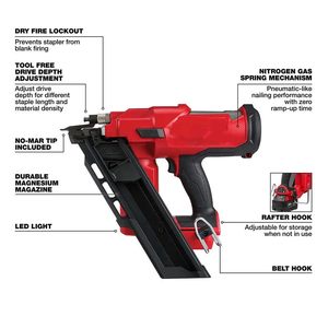 Clavadora Neumática Inalámbrica WALKFB 2745-20 de 18V con Batería de Iones de Litio, 30 Grados - Product Image 3