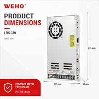 Alimentation à découpage SMPS pour driver LED LRS-350-12 350W 12V – Alimentation sans interruption 12V AC/DC