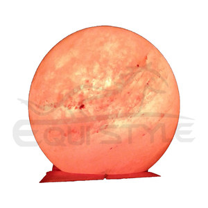 Lámpara de sal del Himalaya esfera Base de madera carga USB pequeños tamaños grandes decoración del hogar Oficina Yoga Regalo De vacaciones flor suministro a granel - Product Image 1