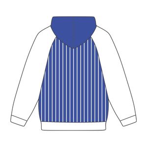 Zeta Phi Beta blu corpo bianco Raglan Pullover felpa con cappuccio greco confraternita abbigliamento personalizzato Divine Nine HBCU - Product Image 3