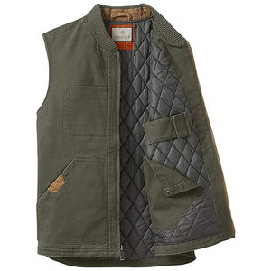 Chaleco Vaquero Verde Clásico de Moda Vintage Casual para Hombre, Cuello Redondo, Sin Mangas, Transpirable, Ecológico, con Botones de Cuerno - Product Image 4