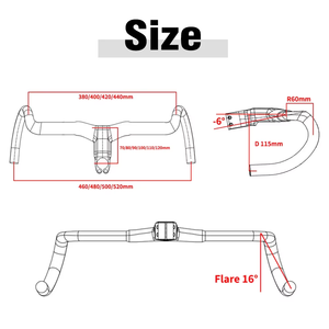 <span class=keywords><strong>Manillar</strong></span> de Bicicleta de Fibra de Carbono con Cableado Interno <span class=keywords><strong>Integrado</strong></span> de 28.6/31.8mm para <span class=keywords><strong>Gravel</strong></span> - Product Image 5