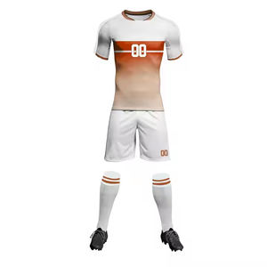 Ensemble d'uniformes de football à séchage rapide unisexe, professionnel et personnalisé, tenues d'équipe sublimées - Product Image 1