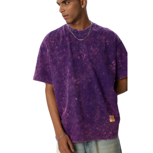 T-shirts pour hommes en coton 100% lavé, coupe ample, style vintage, décontracté, streetwear, doux, respirant, pour un usage quotidien, style urbain - Product Image 4